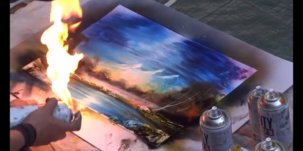 Por qué los artistas de pintura en aerosol usan fuego