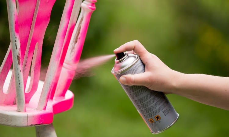ingredientes de la pintura en aerosol