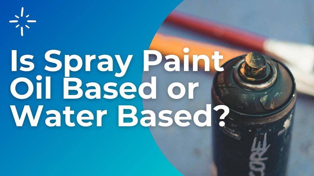 ¿La pintura en aerosol tiene base de aceite o base de agua? Spray